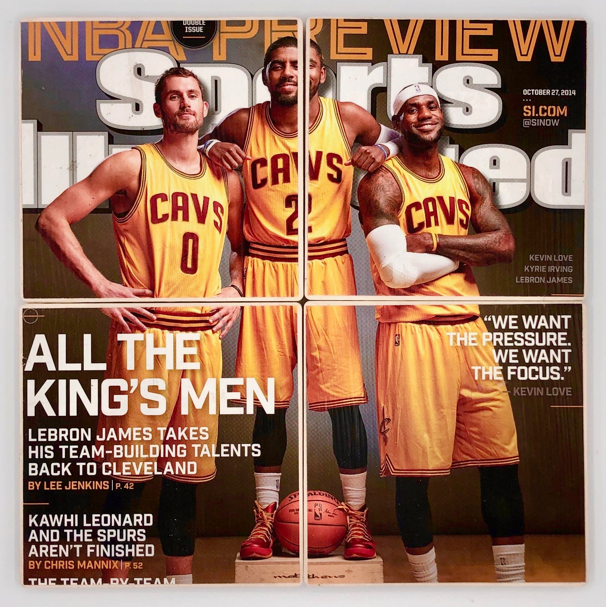 COASTERS - LeBron James, Kevin Love, Kyrie Irving