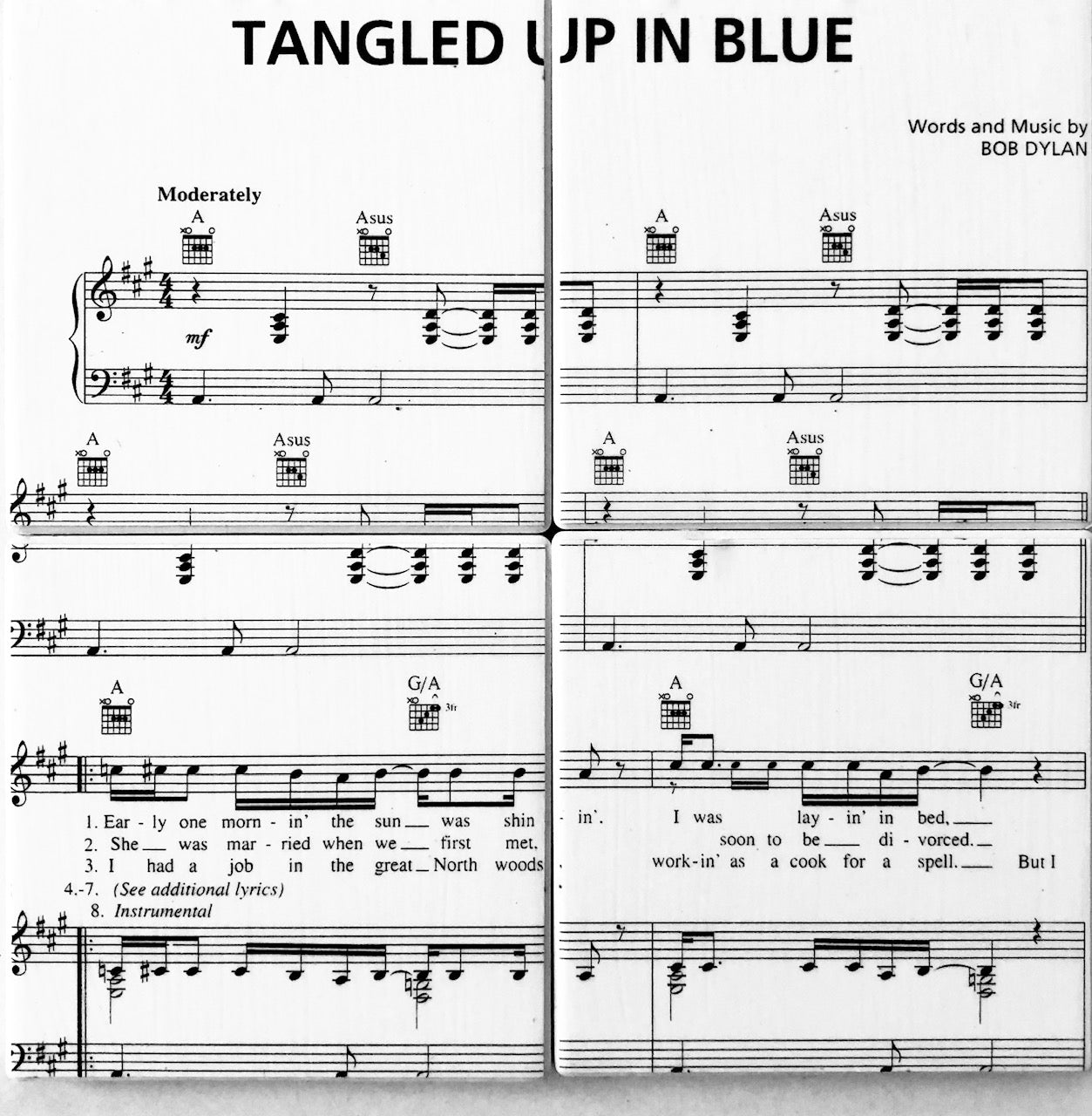 BOB DYLAN - Tangled Up In Blue